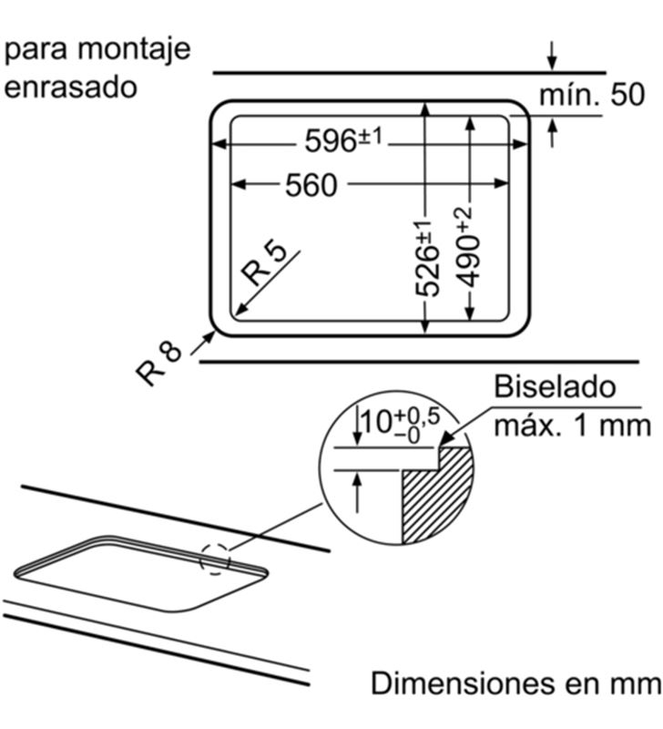 Balay 3ETG663HN placa gas 3 fuegos natural 60cm negro - 35444120_4115918998