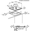 Zanussi ZGH66424XS encimera a gas inoxidable 4 zonas zona gigante zan - 73325436010283