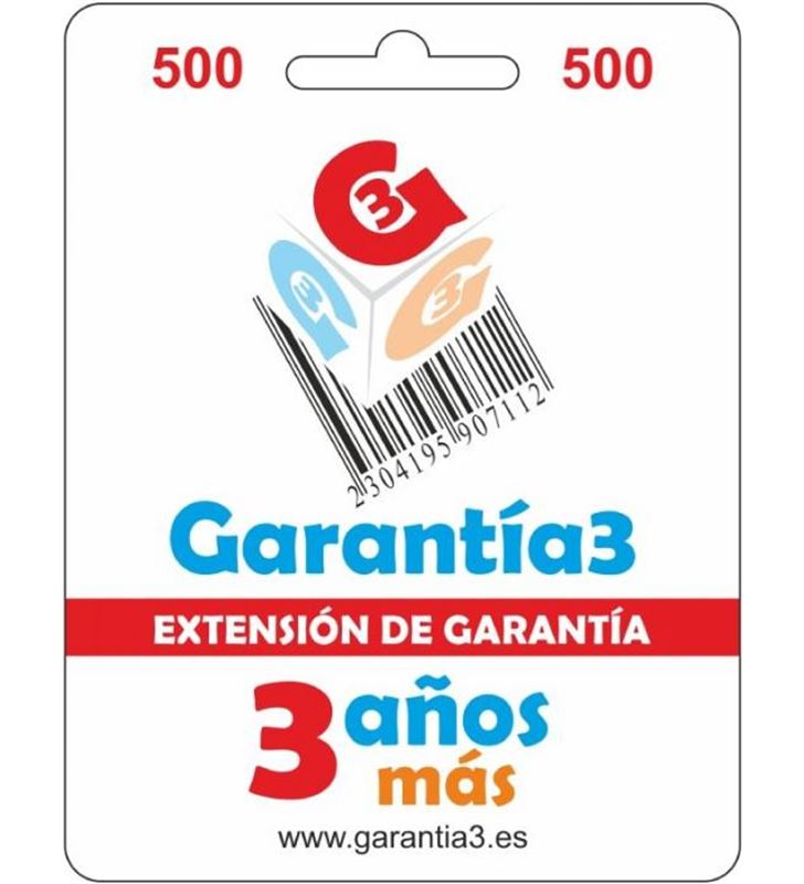 Garantia G3ES500 extension de fisico 3 para productos hasta 500eur - 8033509880318_2