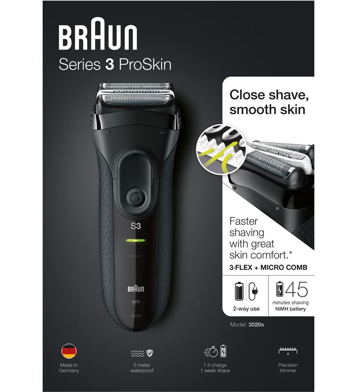 Braun 3020SERIE3BLAC afeitadora 3020 barbero afeitadoras - 29419629_5082603374