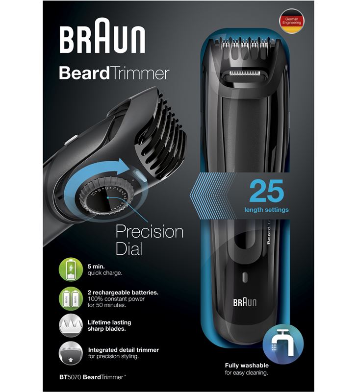 Braun BT5070 recortadora totalmente lavable barbero afeitadoras - 30575090_9706672046