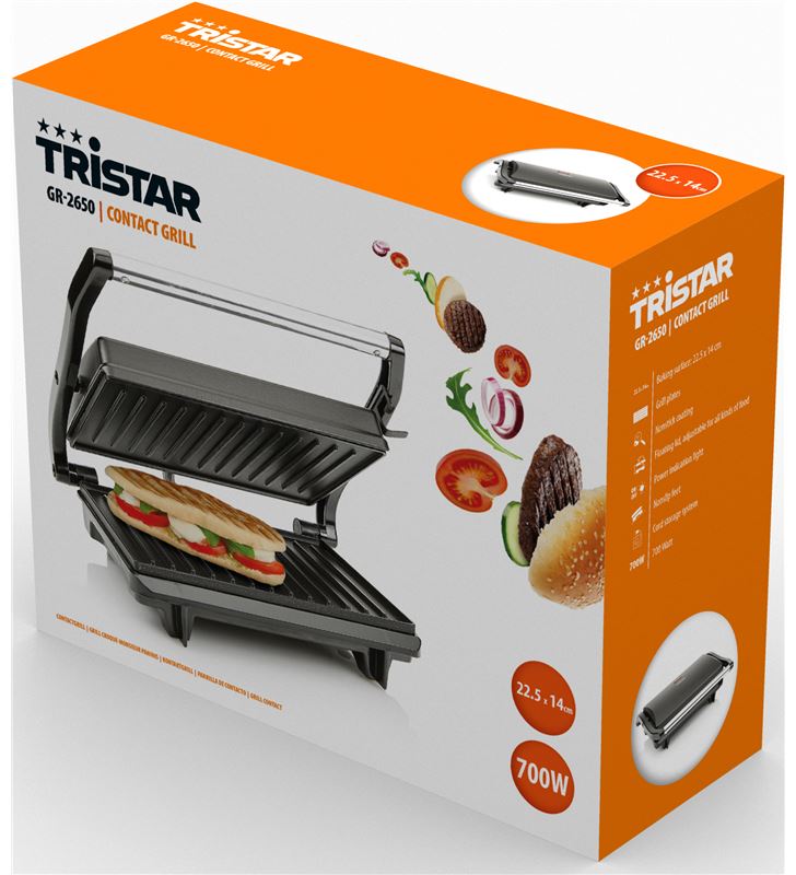Tristar GR2650 gr-2650 grill 700w Barbacoas, grills planchas - 34542552_2690760519