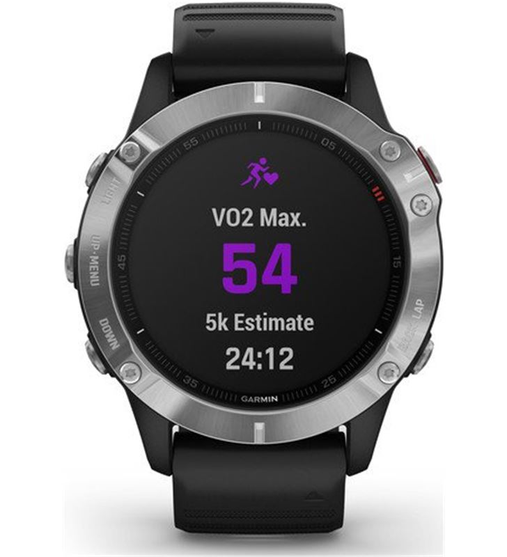 Garmin FÉNIX 6 PLATA N egro con correa negra 47mm smartwatch premium multide - 74312728_9862035533