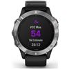 Garmin FÉNIX 6 PLATA N egro con correa negra 47mm smartwatch premium multide - 74312728_9862035533