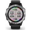 Garmin FÉNIX 6 PLATA N egro con correa negra 47mm smartwatch premium multide - 74312728_0894787954