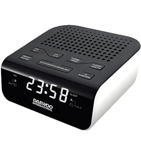 Daewoo DBF124 radio reloj despertador dcr-46w blanco - DAEDBF124