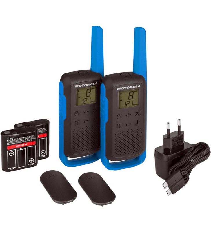 Motorola PMR-T62 AZUL t62 azul walkie talkies 8km 16 canales pantalla lcd - 5031753007300