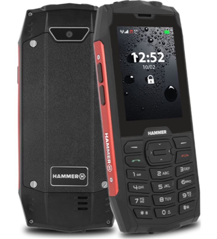 Hammer MER 4 RED IM myphone 4 rojo móvil resistente ip68 dual sim 2.8'' tft cámara bluet - +99883