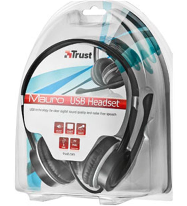 Trust 17591 auricular diadema mauro usb headset Auriculares - 10796808-TRUST-500-17591-2