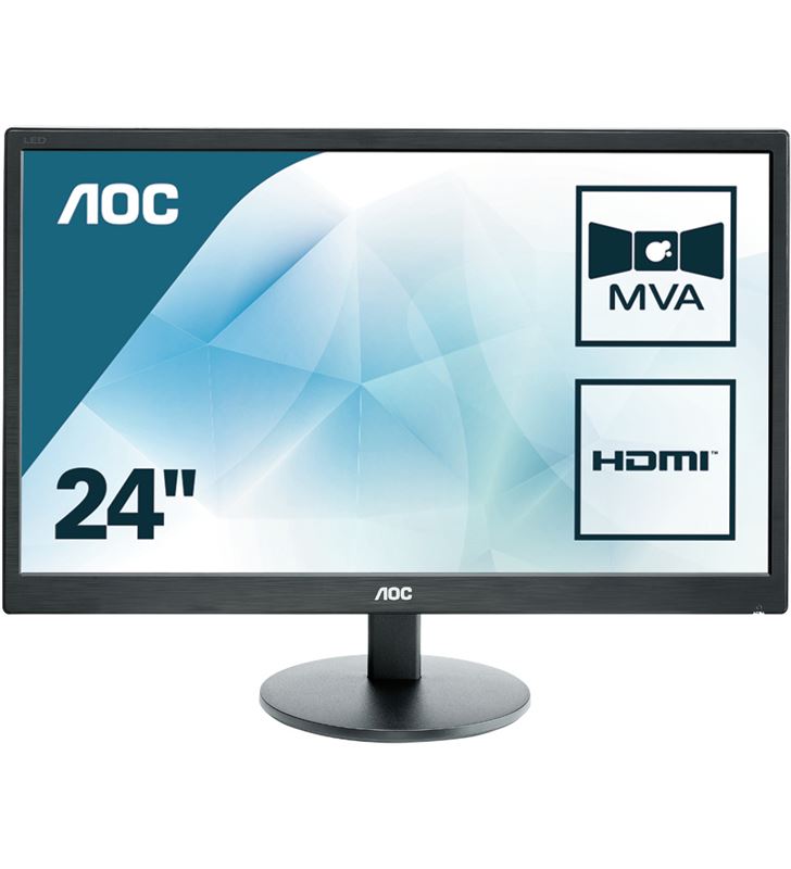 Aoc M2470SWH monitor led multimedia - 23.6''/59.9cm - mva - 1920x1080 full h - 24876880_9156365579