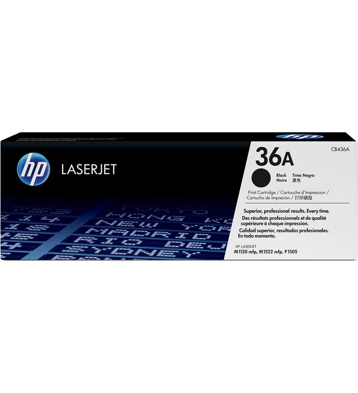 Hp CB436A toner orig laserjet 36a negro Fax digital cartuchos - 060300060