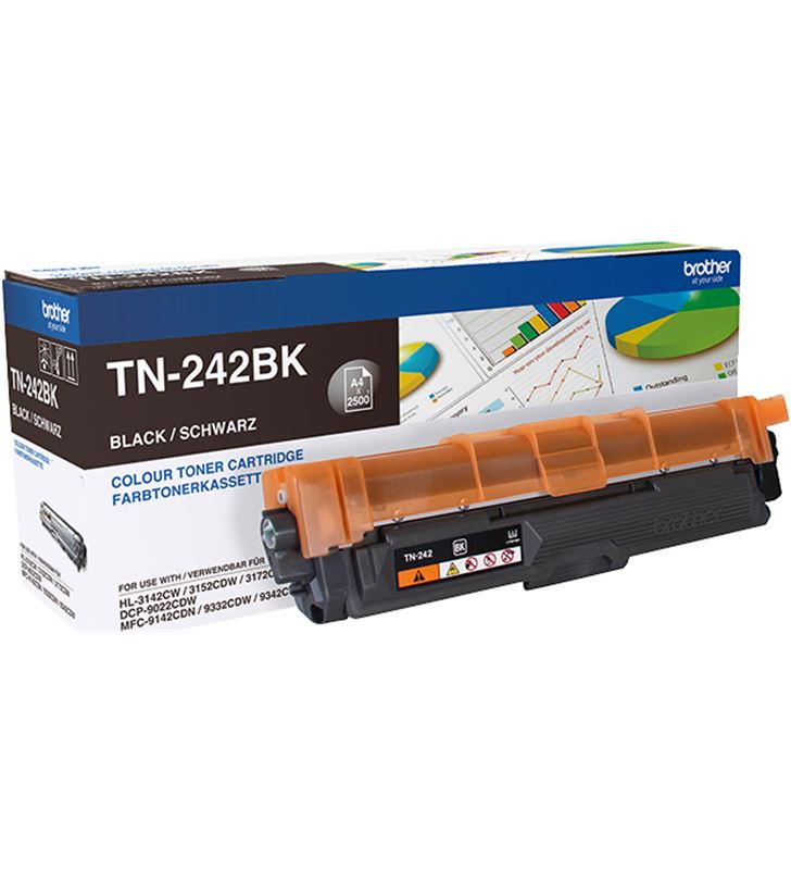 Brother -TN-243BK toner negro tn243bk - 1000 pag - compatible según especificaciones - BRO-TN-243BK