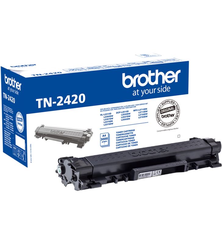 Brother -TN-2420 toner negro tn2420 - 3000 páginas - compatible según especificacion - BRO-TN-2420