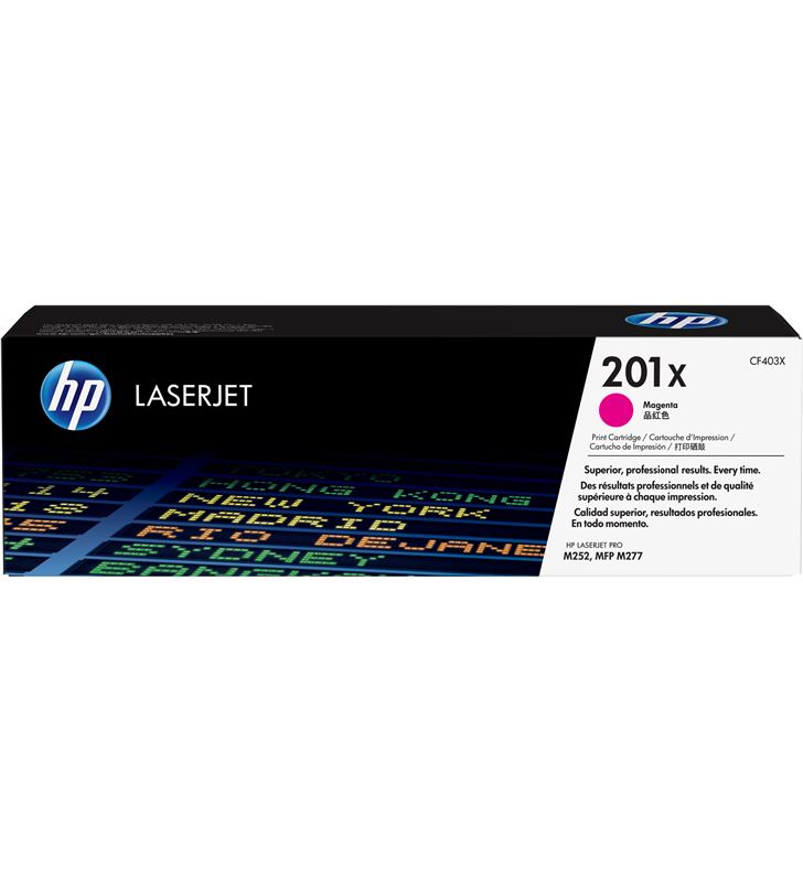 Hp CF403X toner magenta jetintelligence - nº201x - alta capacidad - 2300 pá - CF403X