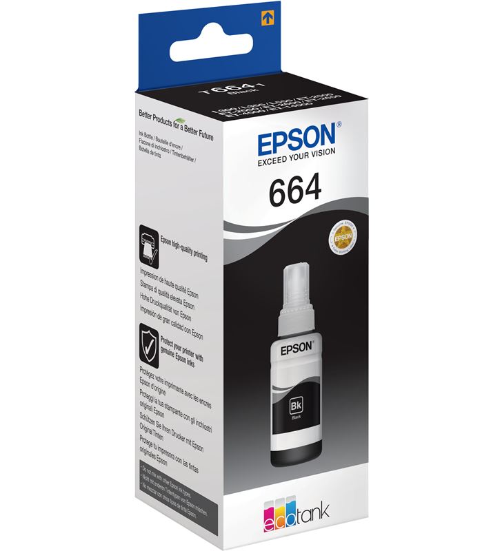 Epson C13T664140 botella tinta recargable t6641 para ecotank negro - 24980676_4748910748