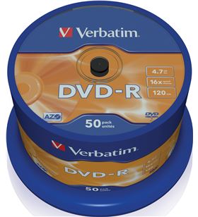 Verbatim B-DVD-R 4.7GB 50U dvd-r advanced azo 16x 4.7gb tarrina 50 unidades 43548 - VERB-DVD-R 4.7GB 50U