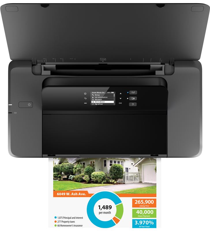 Hp -IMP OFI 200 impresora portátil wifi officejet 200 - 20/19 ppm(ca) - pantalla monocro cz993a - 32018995_9447583032