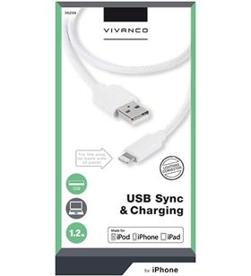 Vivanco 36299 cable lightning iphone 1.2m bl Cables - 36299