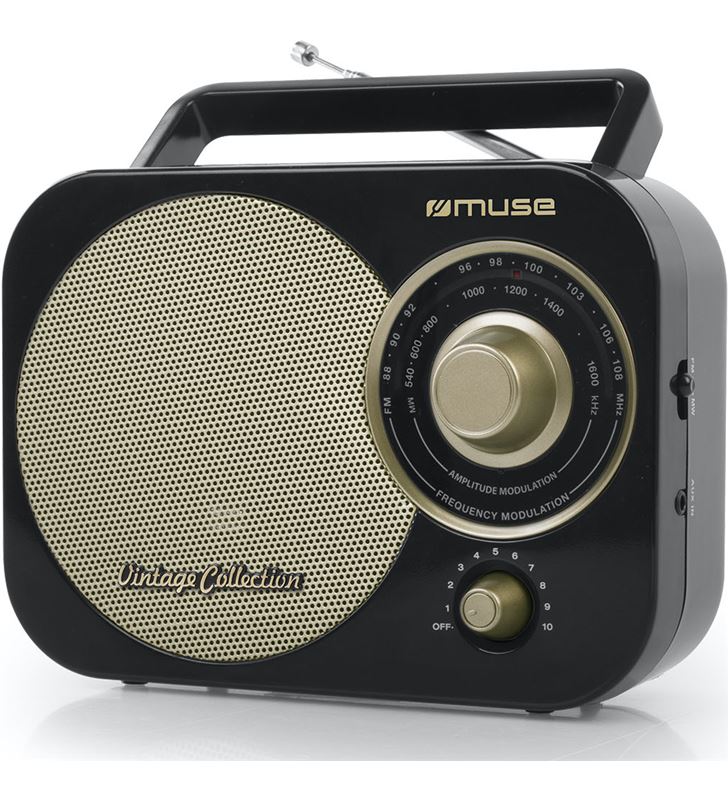 Muse M-055 RB negro oro radio analógica fm/am con altavoz integrado - +21707