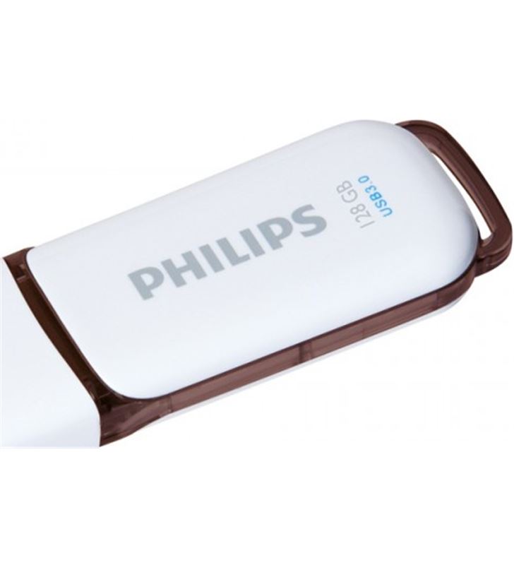 Philips FM12FD75B pen drive 3.0 snow 128gb blanco/marrón - 4895185602622