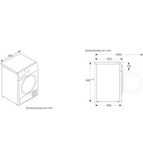 Bosch WTR87641ES bosck secadora de condensación clase a+++, 8kg 1000rpm - 76969339_9394572300