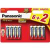 Pack 6+2 pilas alc. Panasonic propower lr03(aaa) PANLR03PPG_8BP - 5410853039969