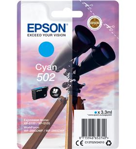 Epson C13T02V24010 cartucho tinta 502 - cian (3.3ml) - binoculares - EPS-C13T02V24010