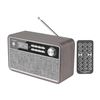 Sunstech RPBT500WD radio retro madera - 2*3w rms - fm - bt 4.2 - reloj y al - 8429015019142