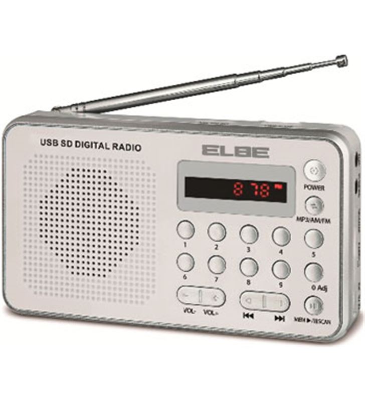 Elbe RF49 radio portatil digital blanca lector tar - RF49