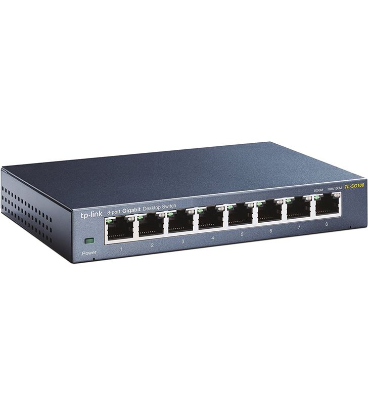 Tplink TL-SG108 V3.0 switch tp-link - 8 puertos rj45 10/100/1000 - mdi/mdix automá - TL-SG108 V3.0