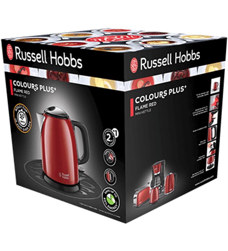 Russel RH24992-70 hervidor l hobbs mini colours plus+ 1l rojo - 67792224_5606549203