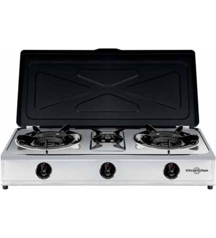 Vitrokitchen 360IB hornillo gas ciclon 3 fuegos inox butano - 8437015023519