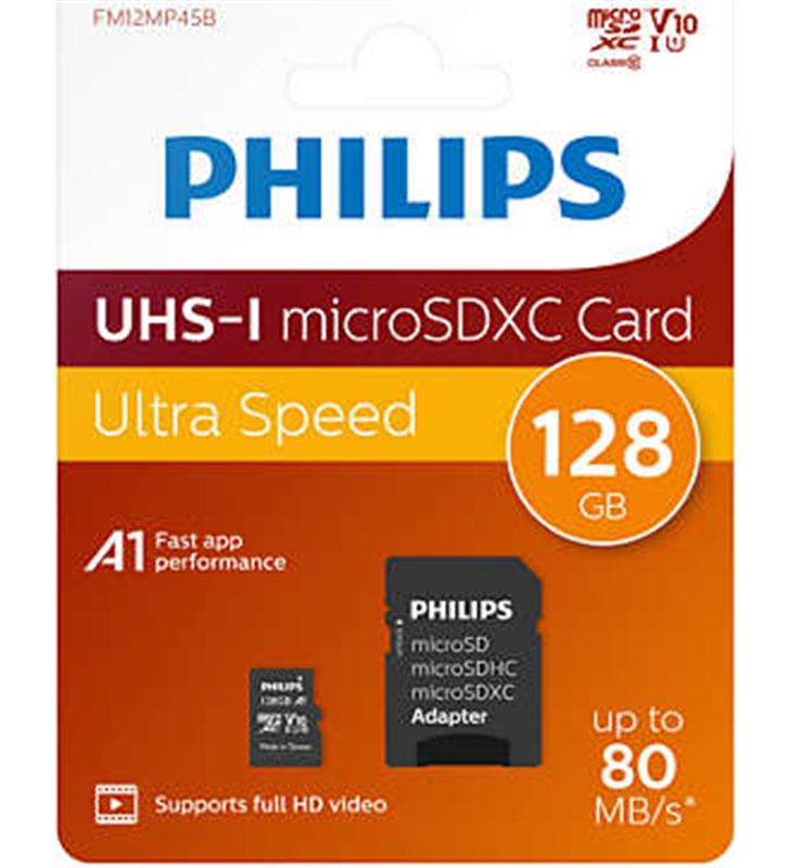 Philips FM12MP45B memoria micro sdxc 128gb clase 10 - 67502617_6952632228