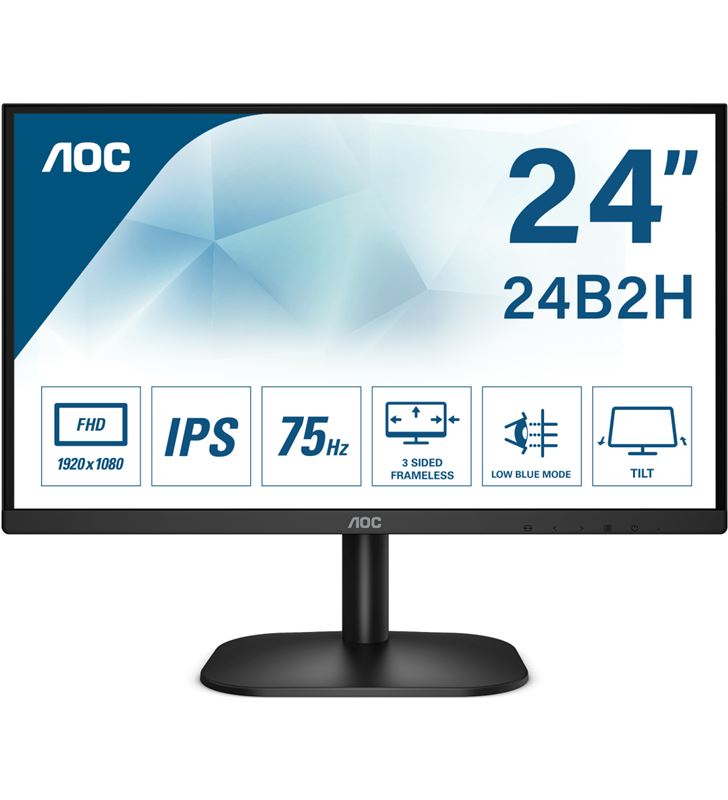 Aoc 24B2XH monitor - 23.8''/60.45cm - 1920*1080 full hd - 16:9 - 250cd/m2 - - AOC-M 24B2XH