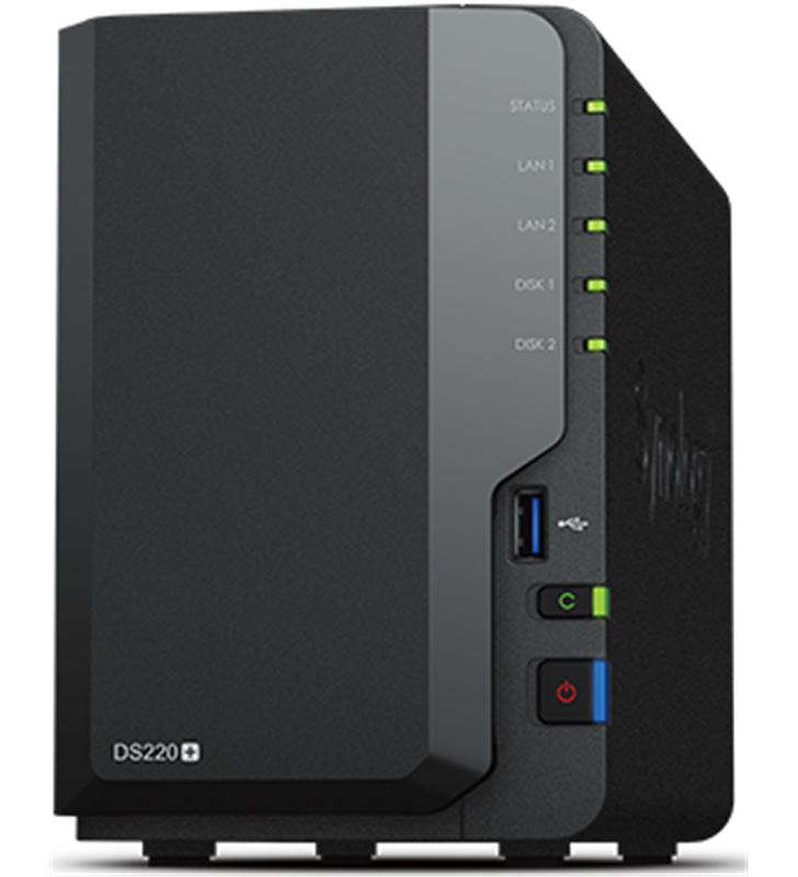 Synology -NAS DS220 PLUS nas diskstation ds220+ - cpu intel j4025 - 2gb ddr4 - 2 bahías (3. - SYN-NAS DS220 PLUS