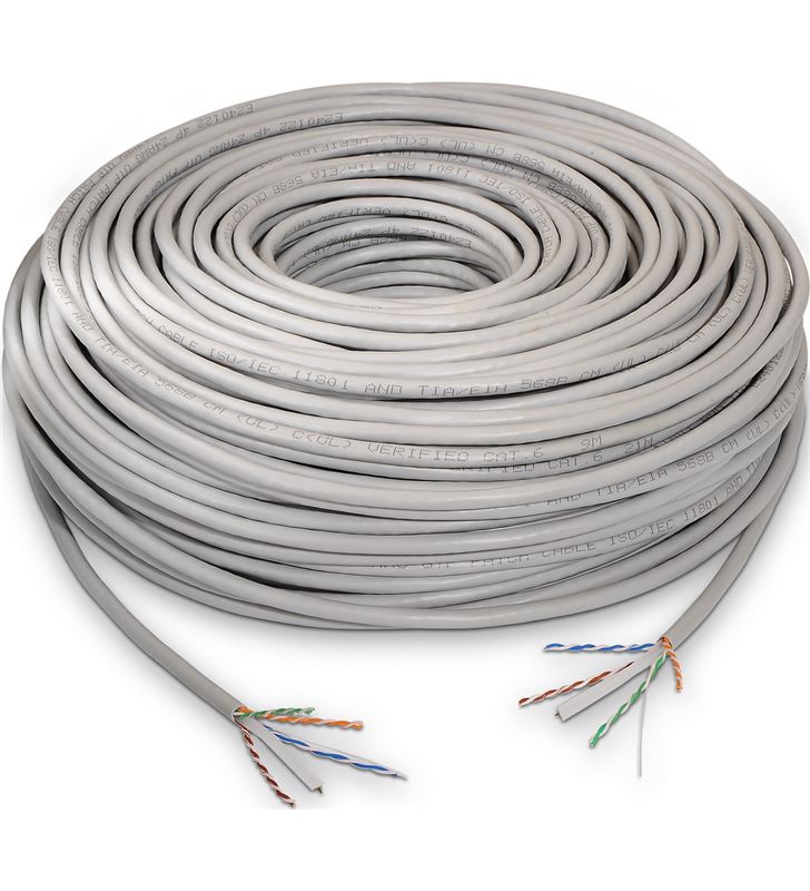 Aisens A135-0273 bobina de cable - cat6 - utp rígido - awg24 - 305m - gris - 70325821_6919088582