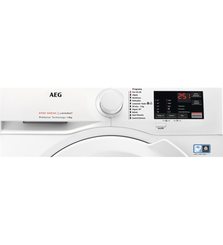 Aeg L6FBI827 lavadora carga frontal 8kg 1200rpm clase c blanco libre instal - 86508394_2357888821