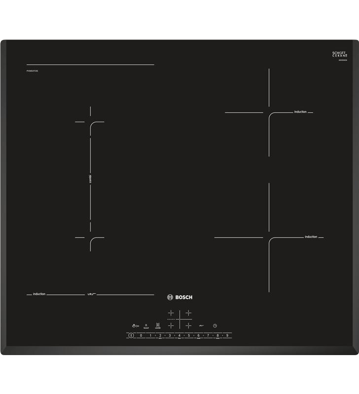 Bosch PVS651FC5E vitrocerámica inducción 4 zonas biselada - BOSPVS651FC5E