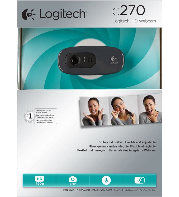 Logitech 960_001063 webcam hd c270 Webcam Videoconferencia - 31038491_8938673161