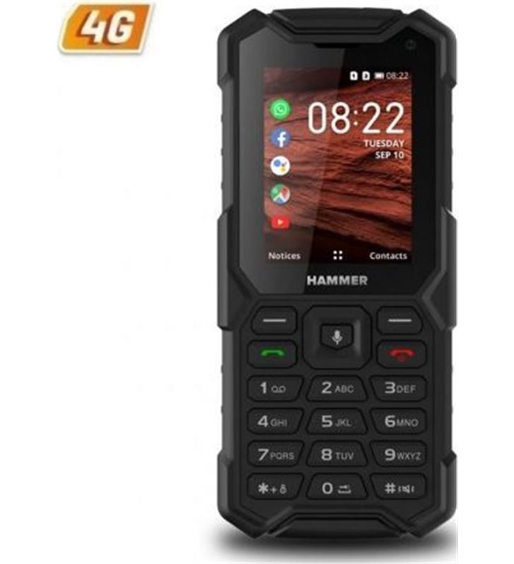 Hammer MER 5 SMART myphone negro móvil 4g resistente ip68 dual sim 2.4'' tft cá - +21811