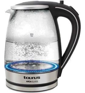Taurus 958523000 hervidor de agua aroa glass - 2200w - capacidad 1.8l - resistencia o - 958523000