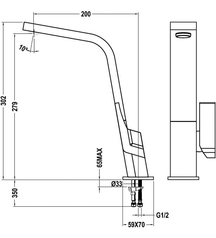 Teka 339150200 grifo ic915c, monomando, caño alto, cromo - 15001780_2327