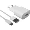 Ksix LC0925CD02 cargador pared contact usb 2.1 a + cable lightning-usb - CONLC0925CD02