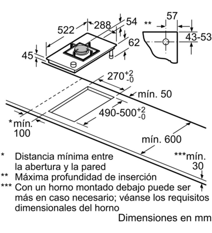 Balay 3ETG631HB placa modular wok 1 fuego encimera de gas - 35444100_3139344567