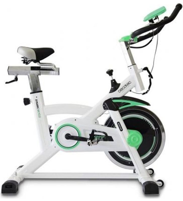 Bicicleta indoor Cecotec extreme/ hasta 120kg/ blanca y verde 07008 - CEC-BICI SPIN EXT