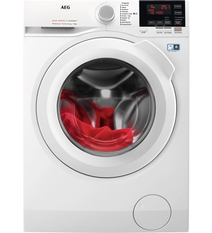 Aeg L6FSG841P lavadora de la serie 6000 con 8 kg y 1400rpm - L6FSG841P