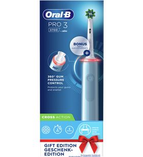 Braun PRO33700AZ cepillo dental oral b pro3 3700 eléctrico azul - PRO33700AZ