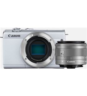 Canon +24260 #14 eos m200 blanca/cámara compacta 24.1mp + vídeo 4k/wi-fi/bluetooth/obj eos m200 wh m15 - 75615593_9613017771