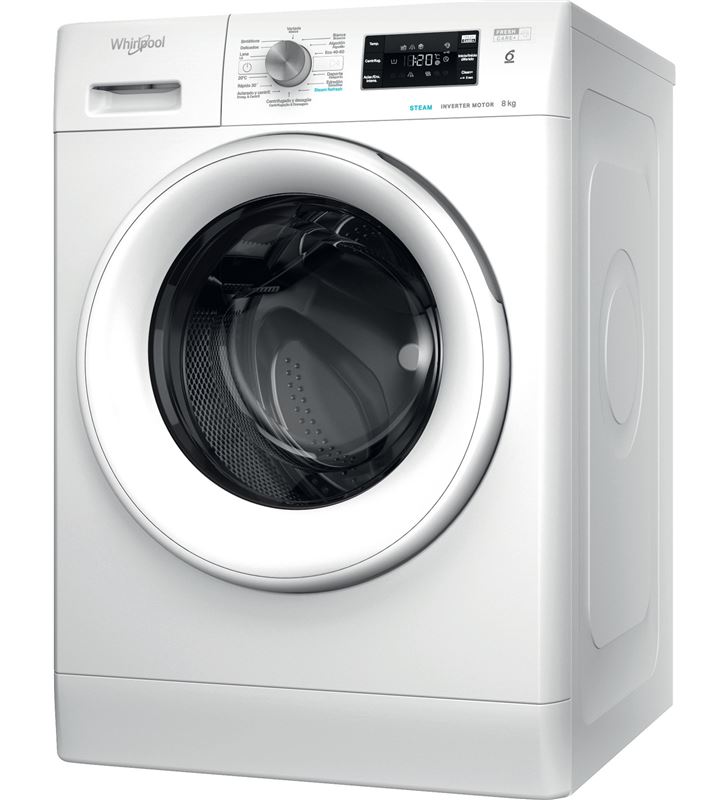 Whirlpool FFB8258WVSP lavadora carga frontal 8kg 1200rpm clase b libre instalación - ImagenTemporalSihogar