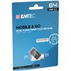 Emtec E173607 pendrive dual usb 3.2 a tipo c 64gb em - 89551197_8194706074
